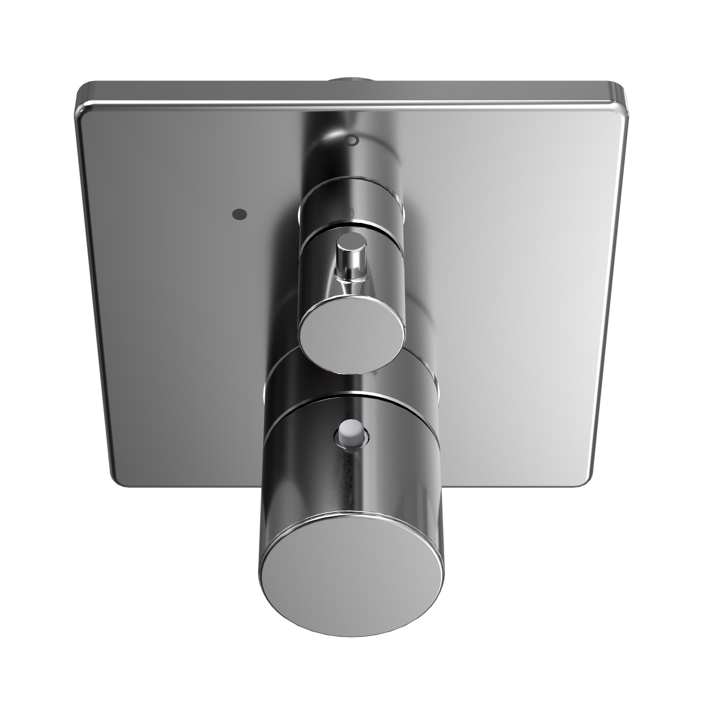 TOTO TBV02403U#CP Square Thermostatic Mixing Valve with Volume Control Shower Trim , Polished Chrome