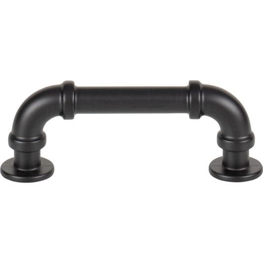 ATLAS 367-BL Steam Punk 3" Center to Center Bar Pull , Matte Black