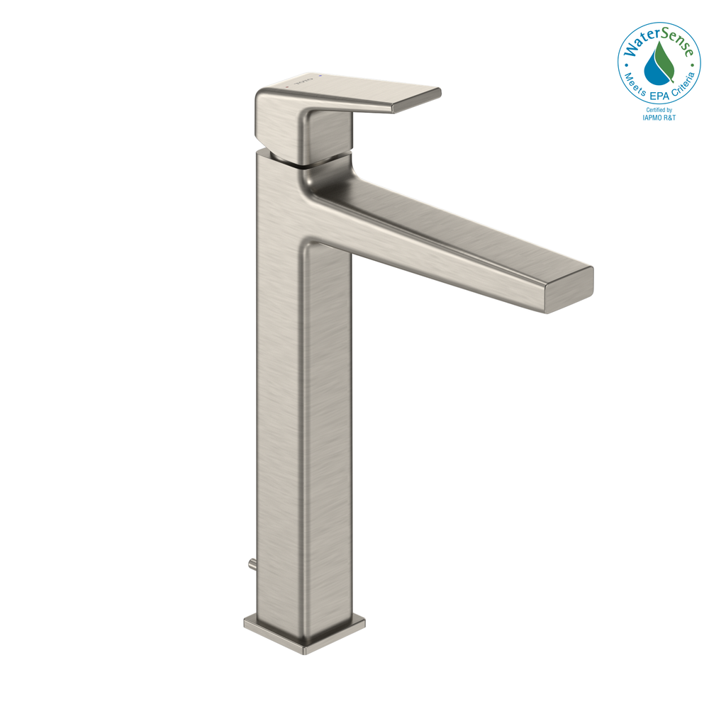 TOTO TLG10305U#BN Gb 1.2 Gpm Single Handle Vessel Bathroom Sink Faucet With Comfort Glide Technology - Brushed Nickel