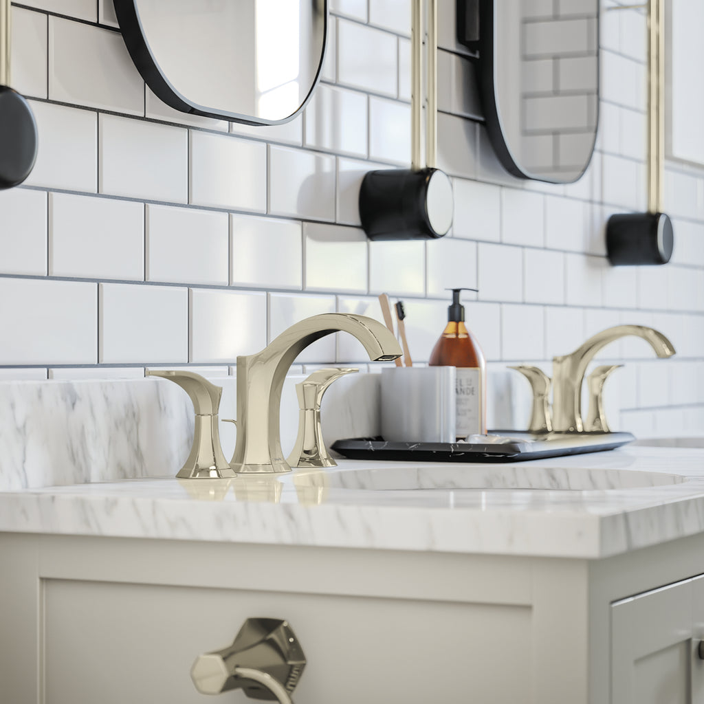 HANSGROHE 04813830 Locarno Widespread Faucet 110 with pop-up drain, 1.2 GPM - Polished Nickel