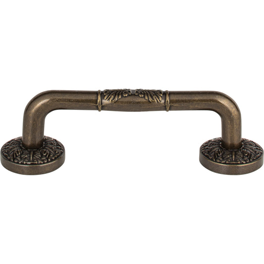 ATLAS 264-BB Hammered Medallion 3" Center to Center Bar Pull , Burnished Bronze