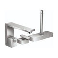 AXOR 46431001 Edge 3-Hole Roman Tub Set Trim with 1.75 GPM Handshower - Diamond Cut - Chrome