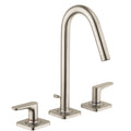 AXOR 34133821 Citterio M Widespread Faucet 160 with Pop-Up Drain, 1.2 GPM - Brushed Nickel