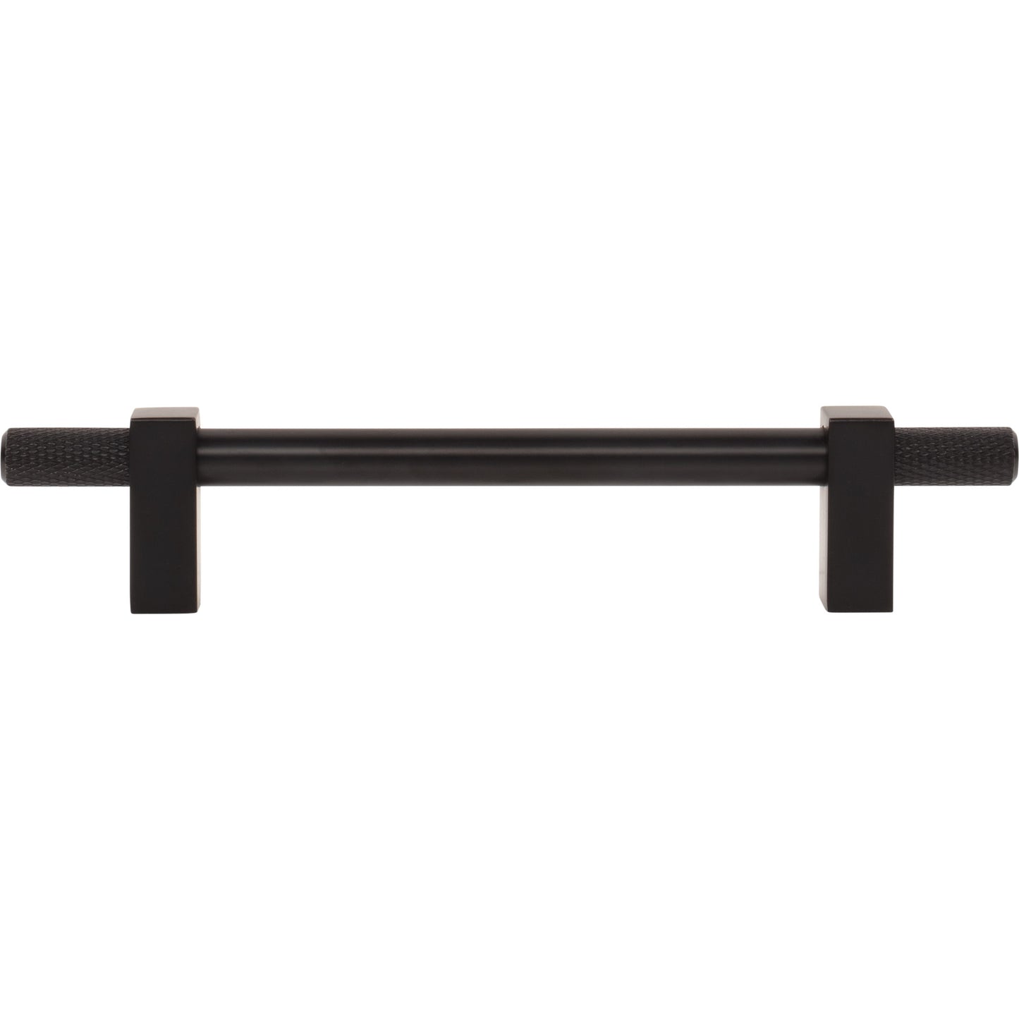 JEFFREY ALEXANDER 698-128MB Larkin Knurled Ends 128 mm Center-to-Center Bar Pull - Matte Black