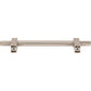 JEFFREY ALEXANDER 698-128SN Larkin Knurled Ends 128 mm Center-to-Center Bar Pull - Satin Nickel