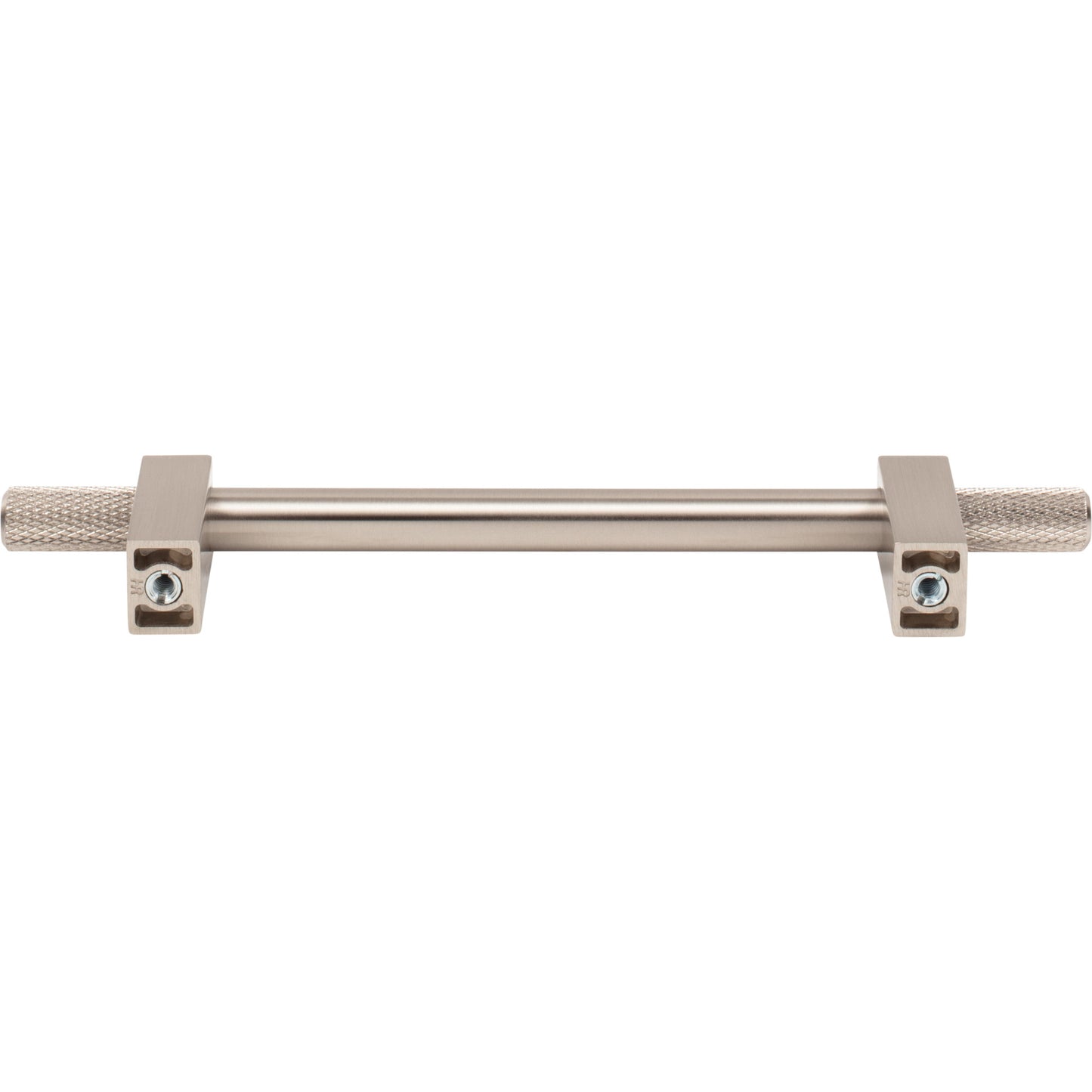 JEFFREY ALEXANDER 698-128SN Larkin Knurled Ends 128 mm Center-to-Center Bar Pull - Satin Nickel