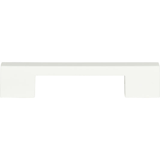 ATLAS A867-WG Thin Square 5 1/16" Center to Center Bar Pull , High White Gloss