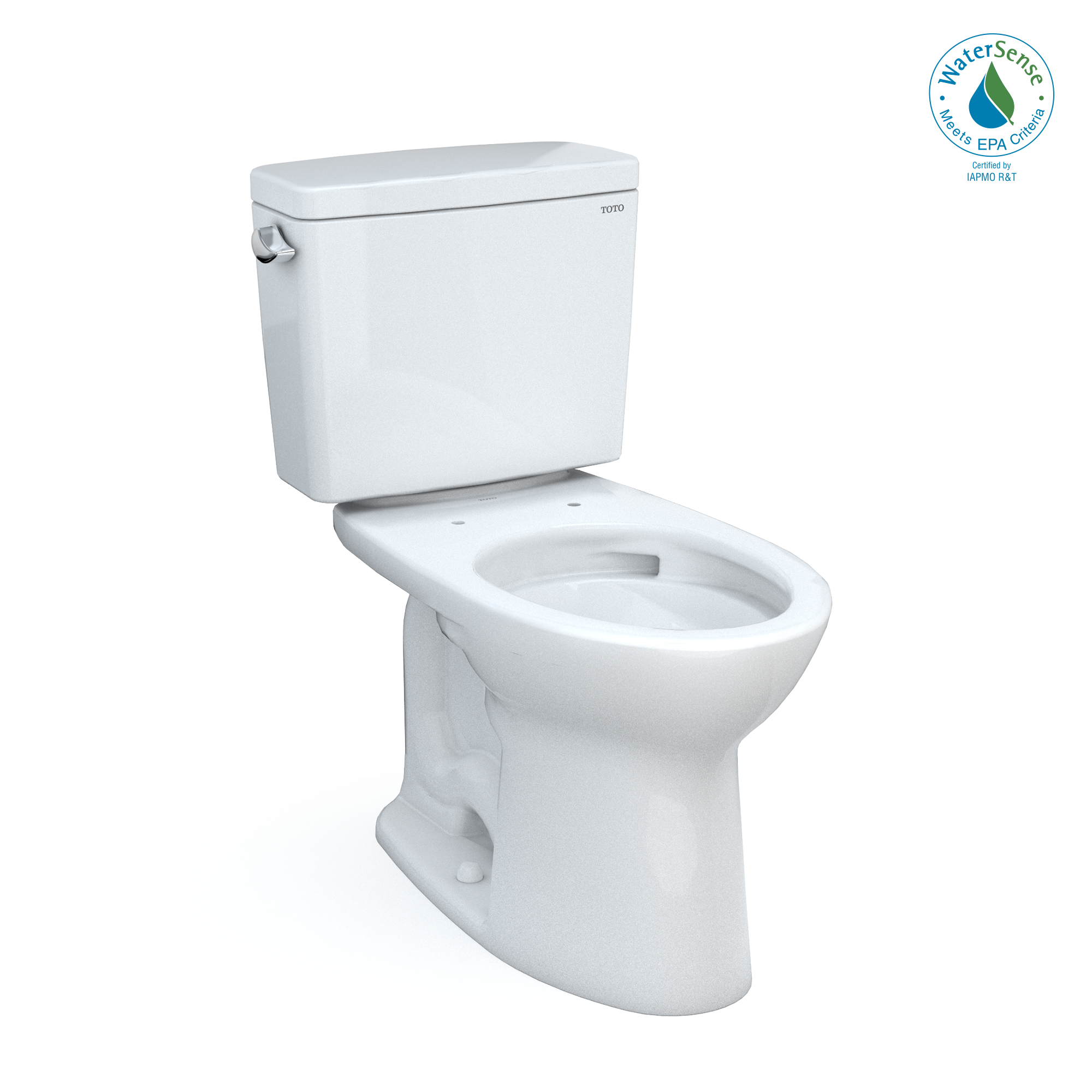 TOTO CST776CEFG.10#01 Drake Two-Piece Elongated 1.28 Gpf Universal Height Tornado Flush Toilet With Cefiontect And 10 Inch Rough-In - Cotton White