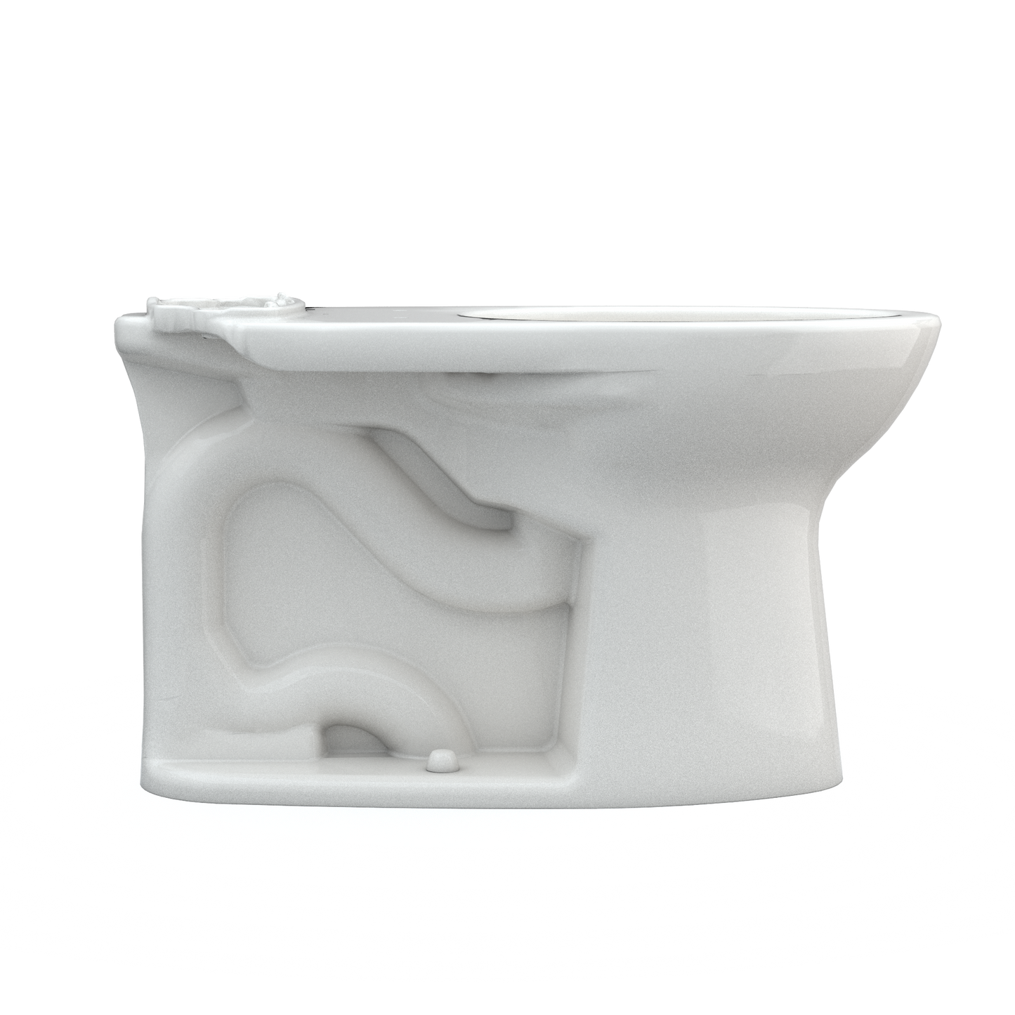 TOTO C776CEFG#11 Drake Elongated Universal Height Tornado Flush Toilet Bowl With Cefiontect - Colonial White