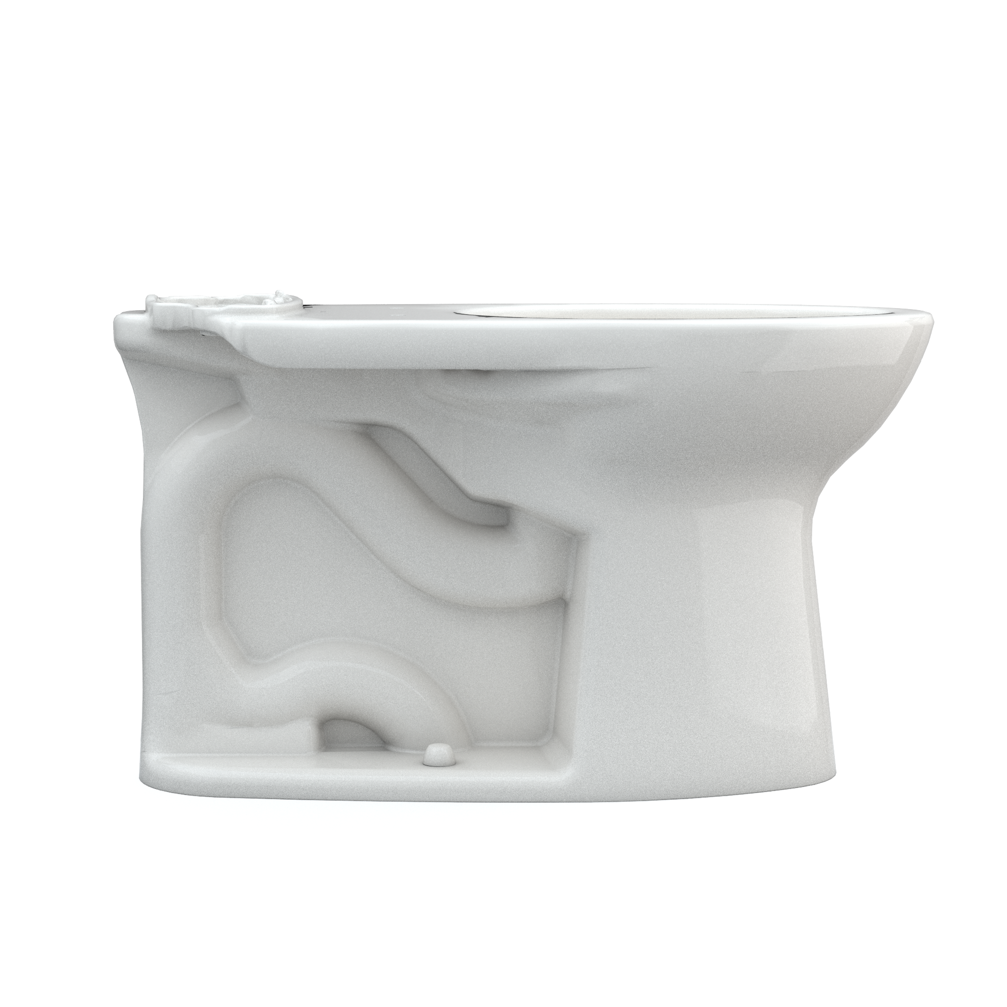 TOTO C776CEFG#11 Drake Elongated Universal Height Tornado Flush Toilet Bowl With Cefiontect - Colonial White