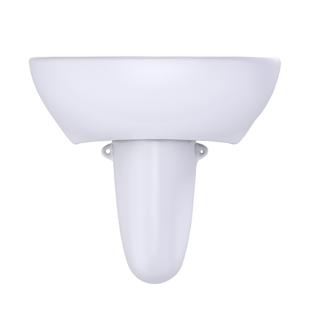 TOTO LHT241.4G#01 Supreme Oval Wall-Mount Bathroom Sink With Cefiontect And Shroud For 4 Inch Center Faucets - Cotton White
