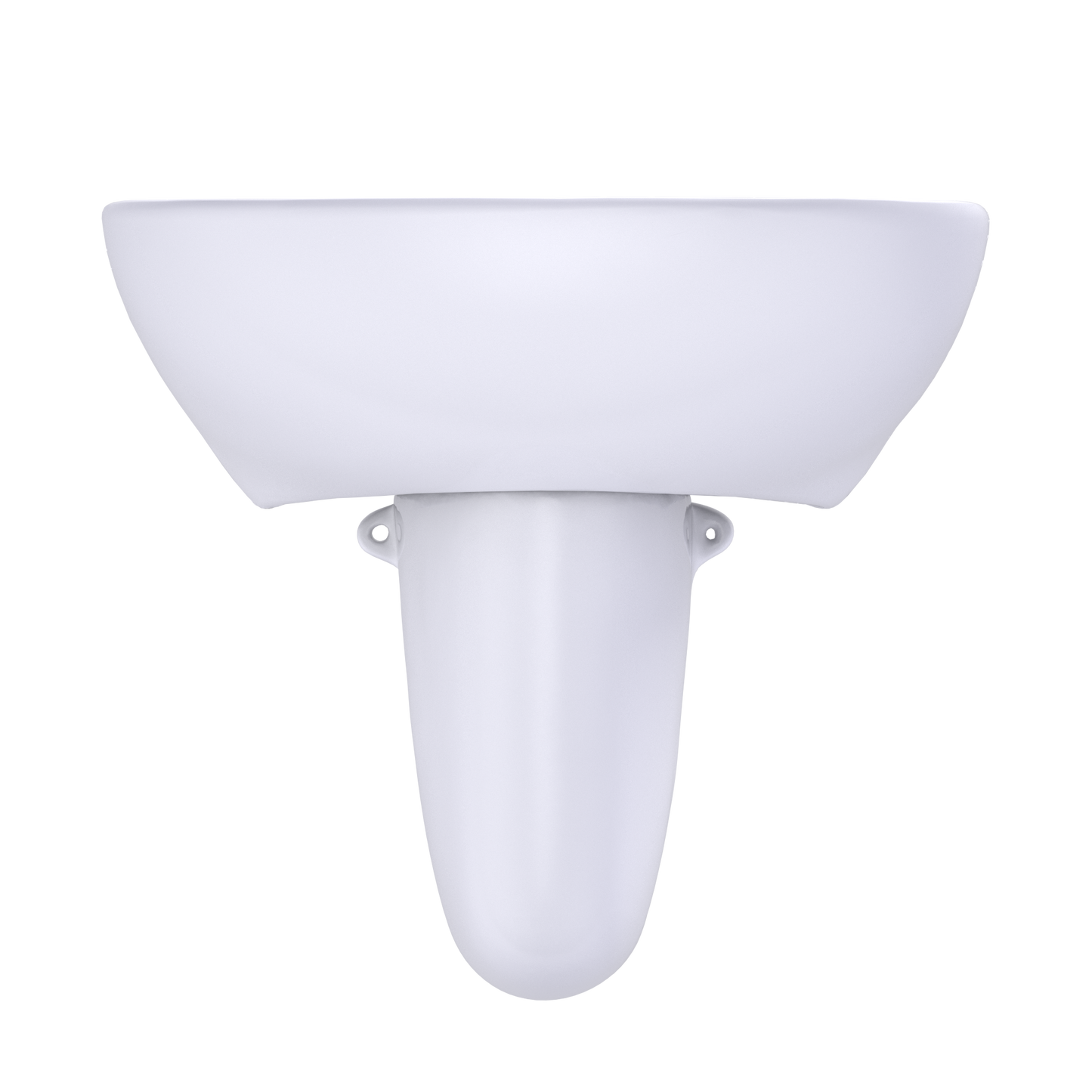 TOTO LHT241G#01 Supreme Oval Wall-Mount Bathroom Sink With Cefiontect And Shroud For Single Hole Faucets - Cotton White