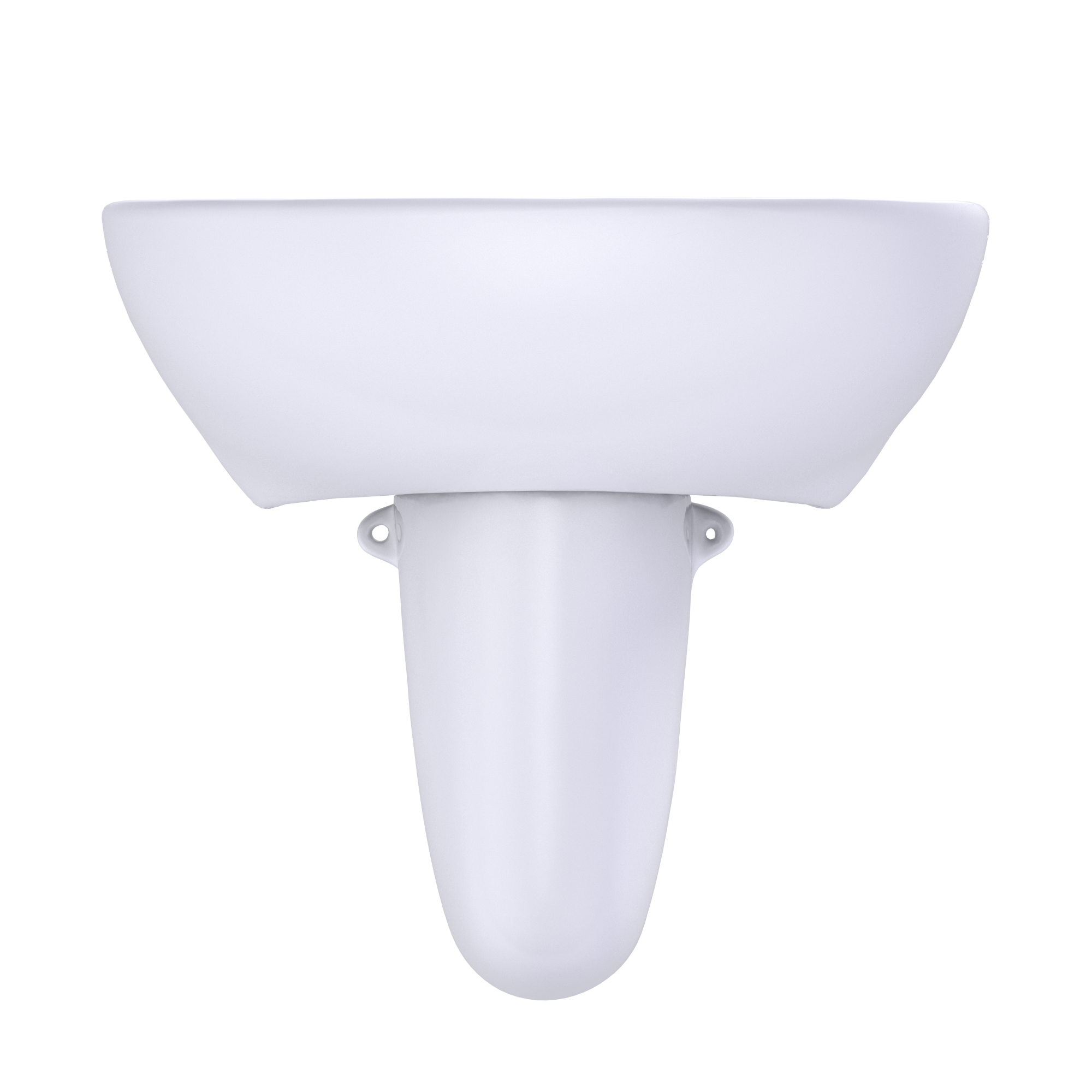TOTO LHT241G#01 Supreme Oval Wall-Mount Bathroom Sink With Cefiontect And Shroud For Single Hole Faucets - Cotton White