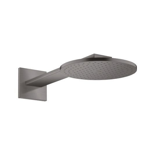 AXOR 35296341 ShowerSolutions Showerhead 250 2- Jet with Showerarm Trim, 2.5 GPM - Brushed Black Chrome