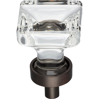 JEFFREY ALEXANDER G140DBAC Harlow 1" Length Square Knob - Brushed Oil Rubbed Bronze