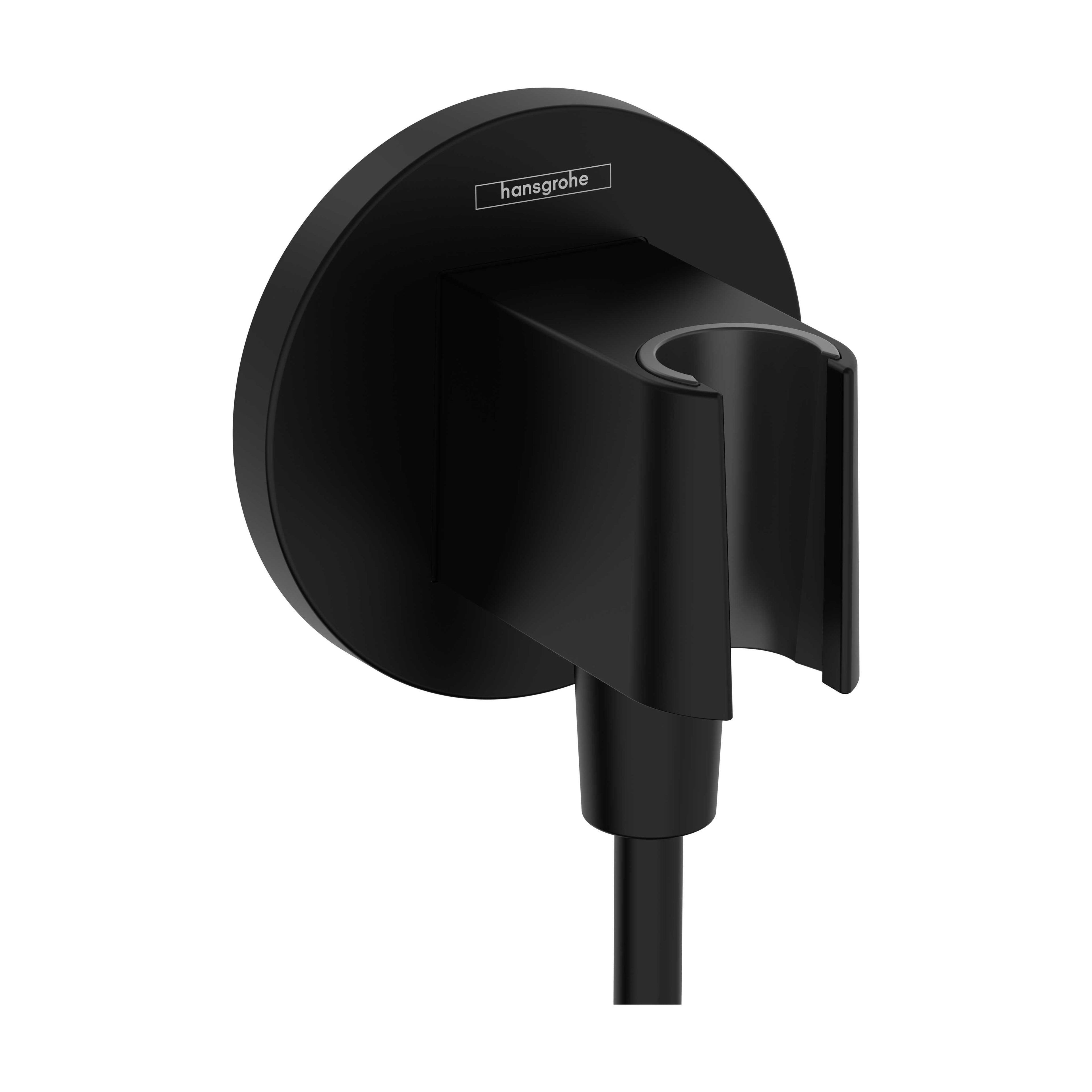 HANSGROHE 26888671 FixFit S Wall Outlet with Handshower Holder - Matte Black
