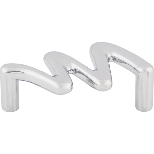 TOP KNOBS M565 Squiggly 2 1/2" Center to Center Bar Pull , Polished Chrome