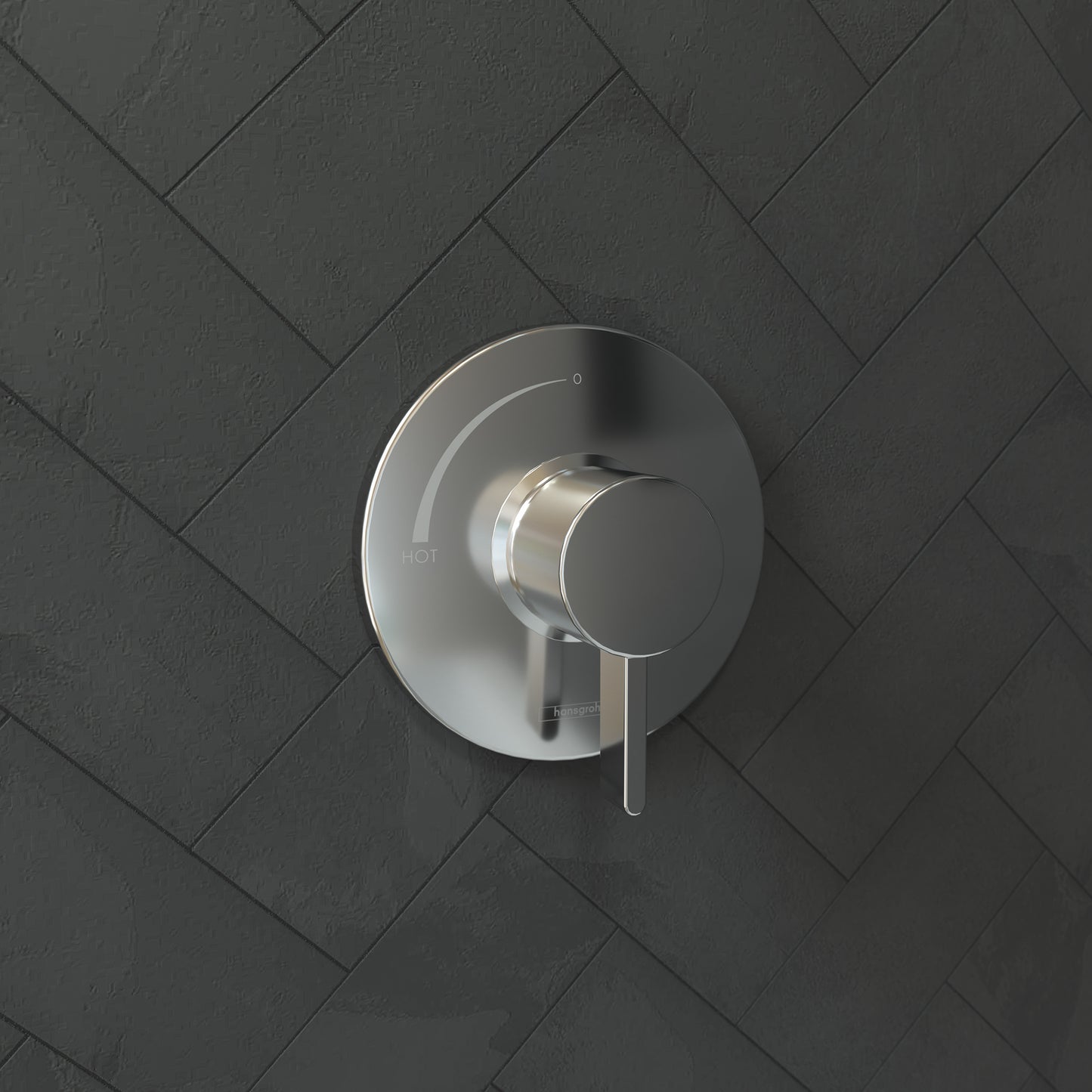 HANSGROHE 15739001 Ecostat S Pressure Balance Trim - Chrome