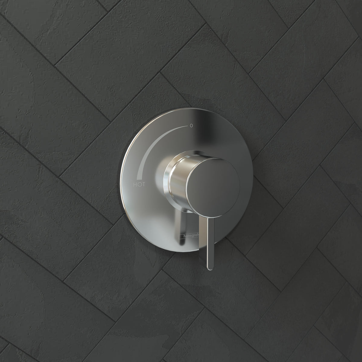 HANSGROHE 15739001 Ecostat S Pressure Balance Trim - Chrome