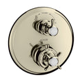 AXOR 16820831 Montreux Thermostatic Trim with Volume Control and Diverter- Cross-Handle - Polished Nickel