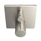 TOTO TBV02404U#BN Square Thermostatic Mixing Valve with Two-Way Diverter Shower Trim , Brushed Nickel