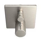 TOTO TBV02404U#BN Square Thermostatic Mixing Valve With Two-Way Diverter Shower Trim - Brushed Nickel