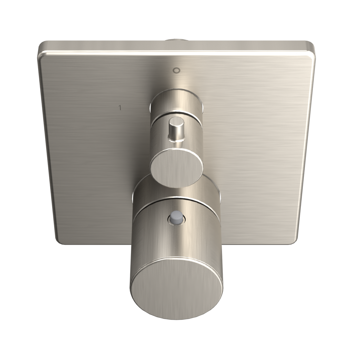 TOTO TBV02404U#BN Square Thermostatic Mixing Valve With Two-Way Diverter Shower Trim - Brushed Nickel