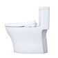 TOTO MW6464736CEMFGNA#01 WASHLET+ Aquia IV One-Piece Elongated Dual Flush 1.28 and 0.9 GPF Toilet with Auto Flush S7A Contemporary Bidet Seat , Cotton White