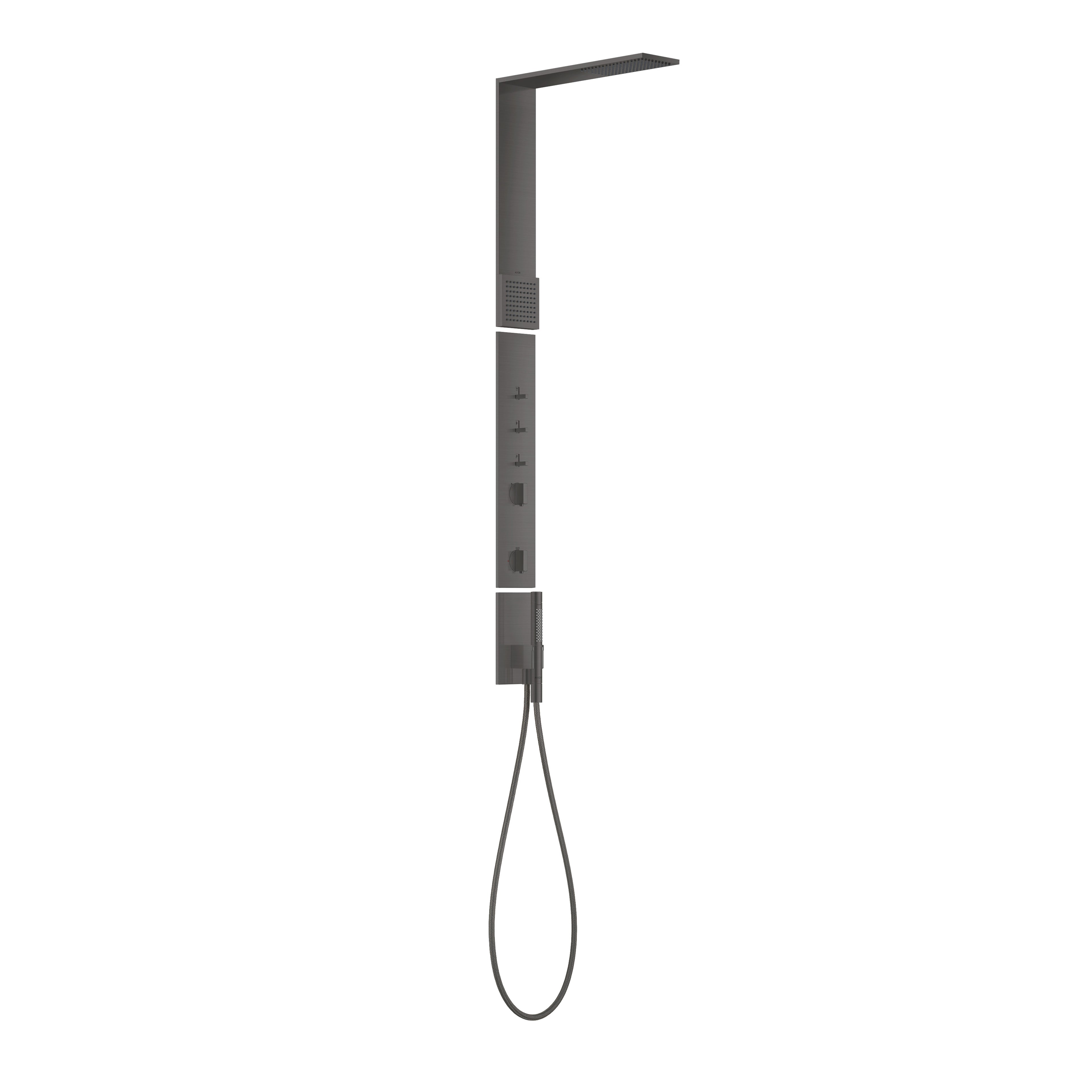 AXOR 12595341 ShowerComposition Shower Column Set, 2.5 GPM - Brushed Black Chrome