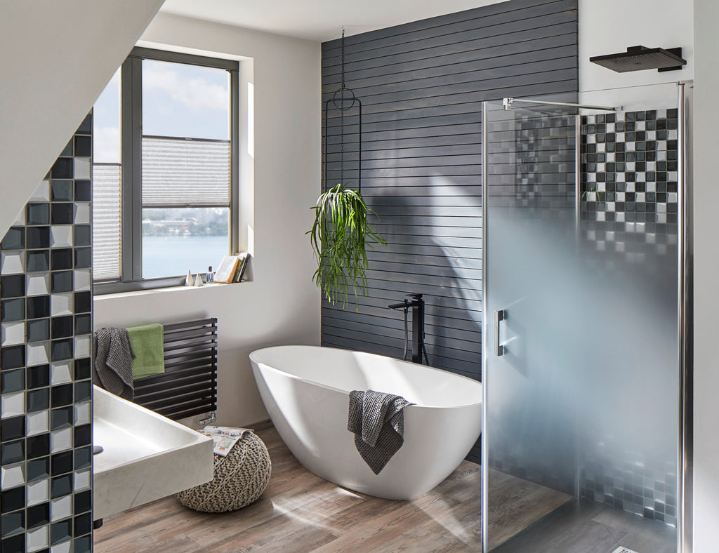HANSGROHE 32532671 Metropol Freestanding Tub Filler Trim with Lever Handle and 1.75 GPM Handshower - Matte Black