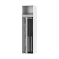 HANSGROHE 56062700 XtraStoris Rock Recessed Toilet Brush Holder with Toilet Paper Holder & Tileable Door - Matte White
