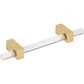 JEFFREY ALEXANDER 578-96BG Spencer 96 mm Center-to-Center Bar Pull - Brushed Gold