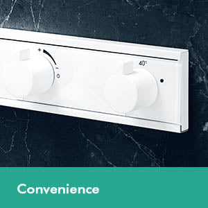 HANSGROHE 04865180 Rainfinity Rough Set, Showerhead 250 3-Jet with RainSelect Thermostatic Trim