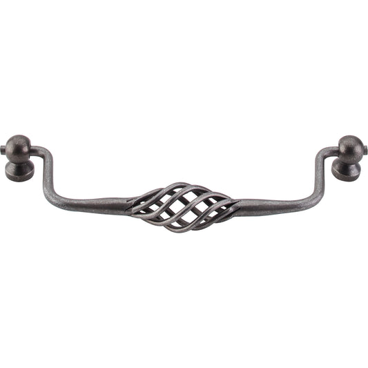 TOP KNOBS M661 Twisted Wire 6 5/16" Center to Center Drop Handle , Pewter