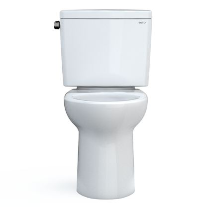 TOTO CST776CSFG.10#01 Drake Two-Piece Elongated 1.6 Gpf Universal Height Tornado Flush Toilet With Cefiontect And 10 Inch Rough-In - Cotton White