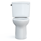 TOTO CST776CSFG#01 Drake  Two-Piece Elongated 1.6 Gpf Universal Height Tornado Flush Toilet With Cefiontect - Cotton White