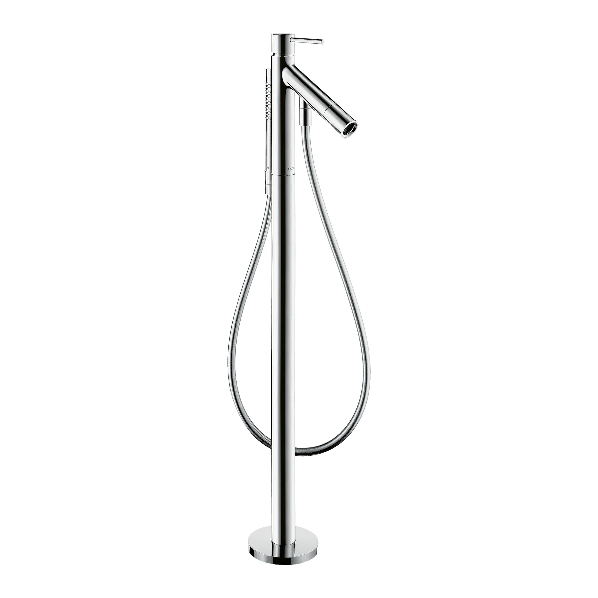 AXOR Starck  Freestanding Tub Filler Trim with Lever Handle and 1.75 GPM Handshower in Chrome