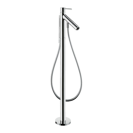 AXOR 10455001 Starck Freestanding Tub Filler Trim with Lever Handle and 1.75 GPM Handshower - Chrome