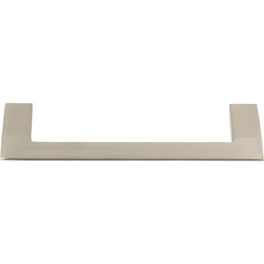 ATLAS A906-BN Angled Drop 5 1/16" Center to Center Bar Pull , Brushed Nickel