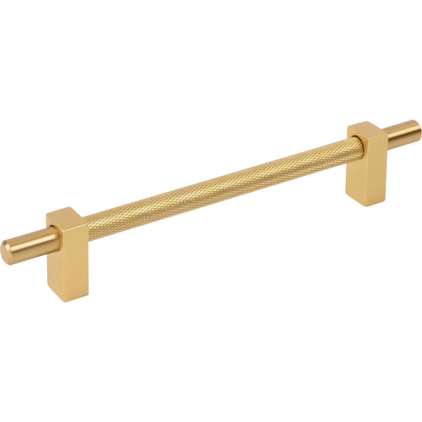 JEFFREY ALEXANDER 598-160BG Larkin Knurled Center 160 mm Center-to-Center Bar Pull - Brushed Gold