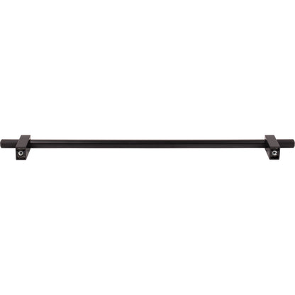 JEFFREY ALEXANDER 698-305MB Larkin Knurled Ends 305 mm Center-to-Center Bar Pull - Matte Black