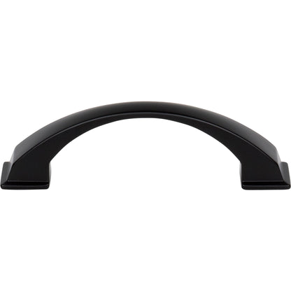 JEFFREY ALEXANDER 944-96MB Roman 96 mm Center-to-Center Arch Pull - Matte Black