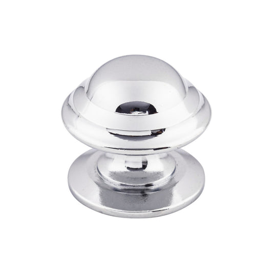 TOP KNOBS M1612 Empress 1 3/8" Diameter Round Knob - Polished Chrome