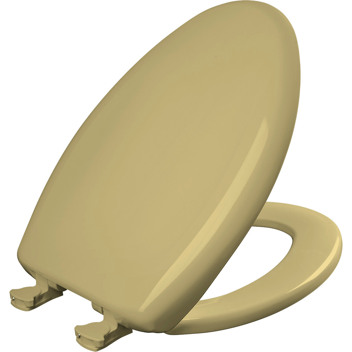 Bemis Elongated Plastic Toilet Seat in Harvest Gold with STA-TITE Seat Fastening System, Easy•Clean and  Whisper•Close Hinge