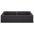 BLANCO 526547 Vintera Vintera SILGRANIT 33" Double Bowl Apron-Front Farmhouse Sink - Anthracite in Anthracite