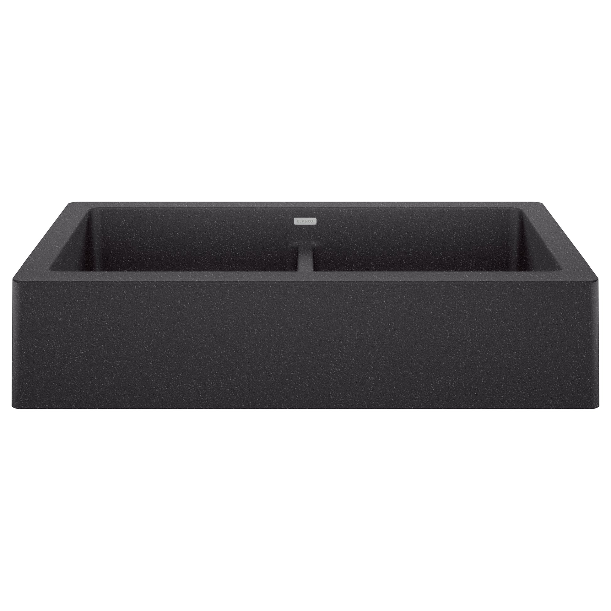 BLANCO 526547 Vintera Vintera SILGRANIT 33" Double Bowl Apron-Front Farmhouse Sink - Anthracite in Anthracite