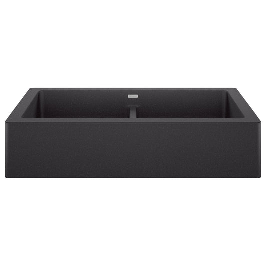 BLANCO 526547 Vintera Vintera SILGRANIT 33" Double Bowl Apron-Front Farmhouse Sink - Anthracite in Anthracite