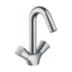 HANSGROHE 71222001 Logis Single-Hole Faucet 150 with Swivel Spout and Pop-Up Drain, 1.2 GPM - Chrome
