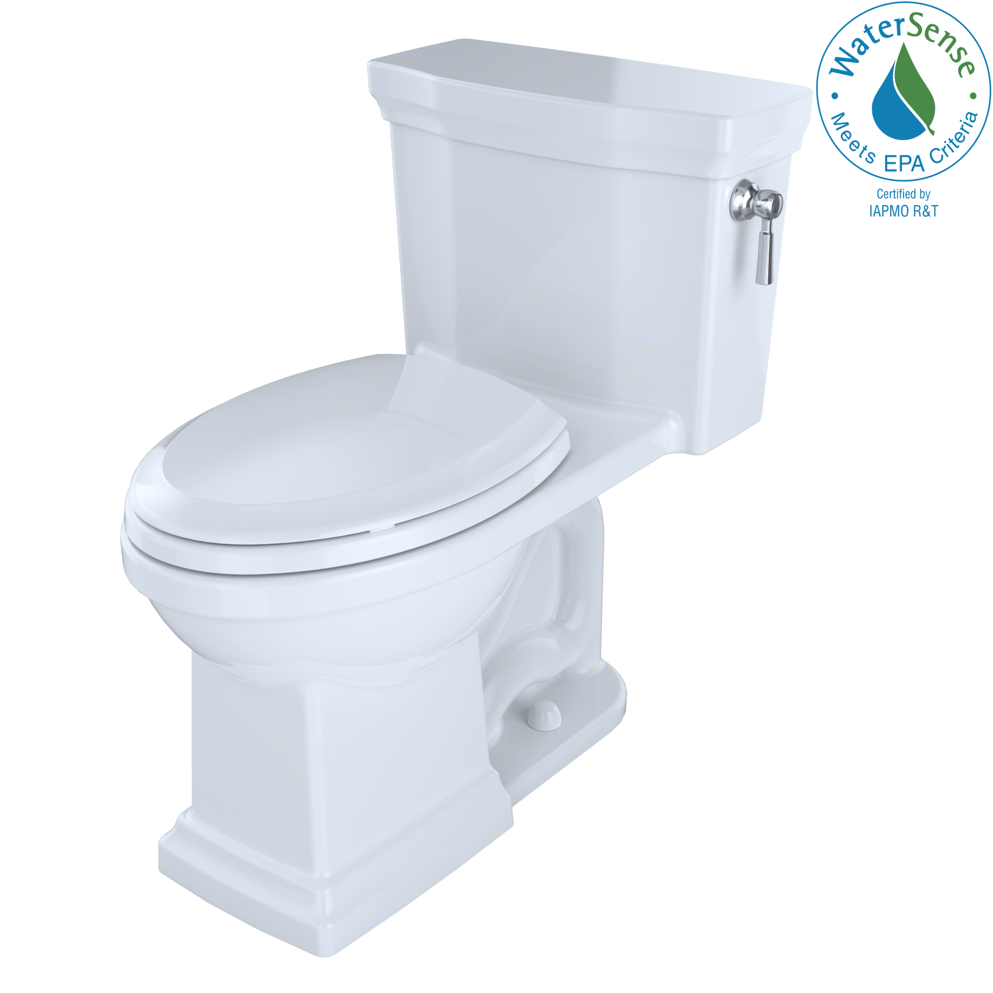 TOTO MS814224CUFRG#01 Promenade Ii 1G One-Piece Elongated 1.0 Gpf Universal Height Toilet With Cefiontect And Right-Hand Trip Lever - Cotton White