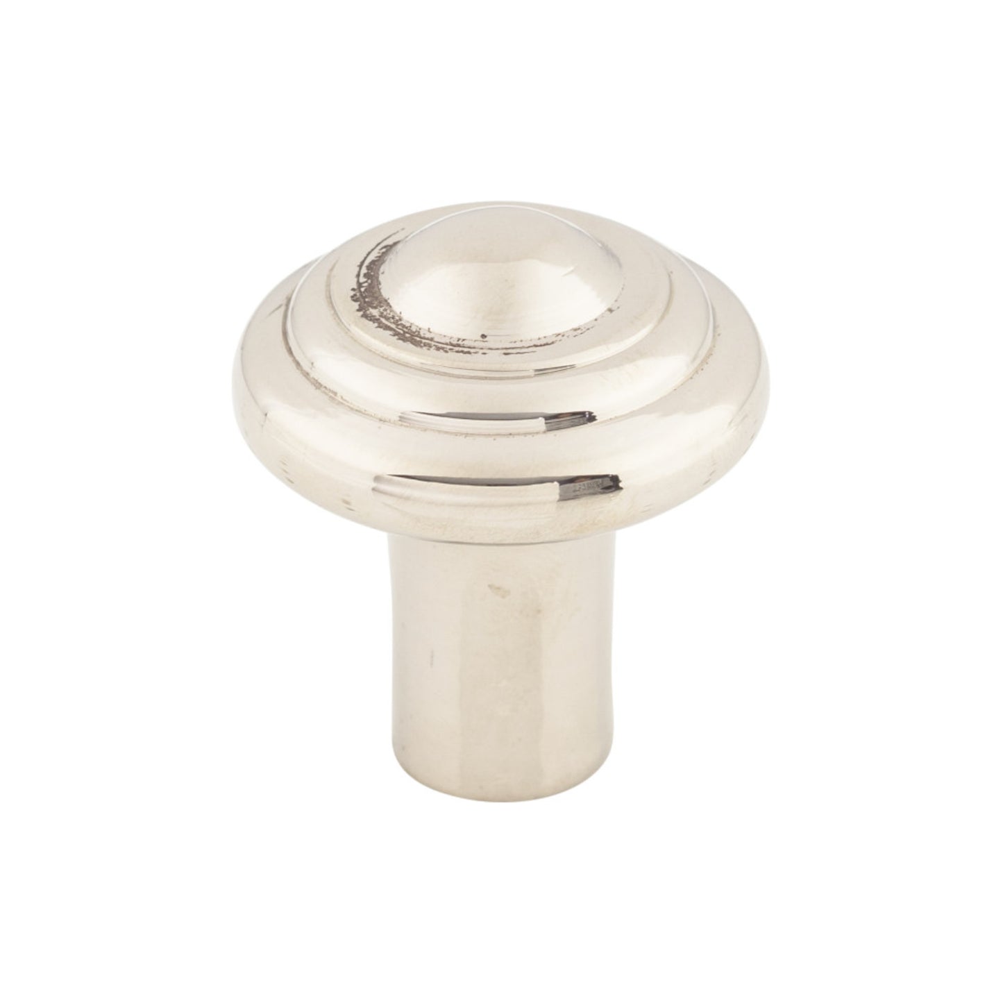 TOP KNOBS M2034 Aspen II Button 1 1/4" Diameter Round Knob - Polished Nickel